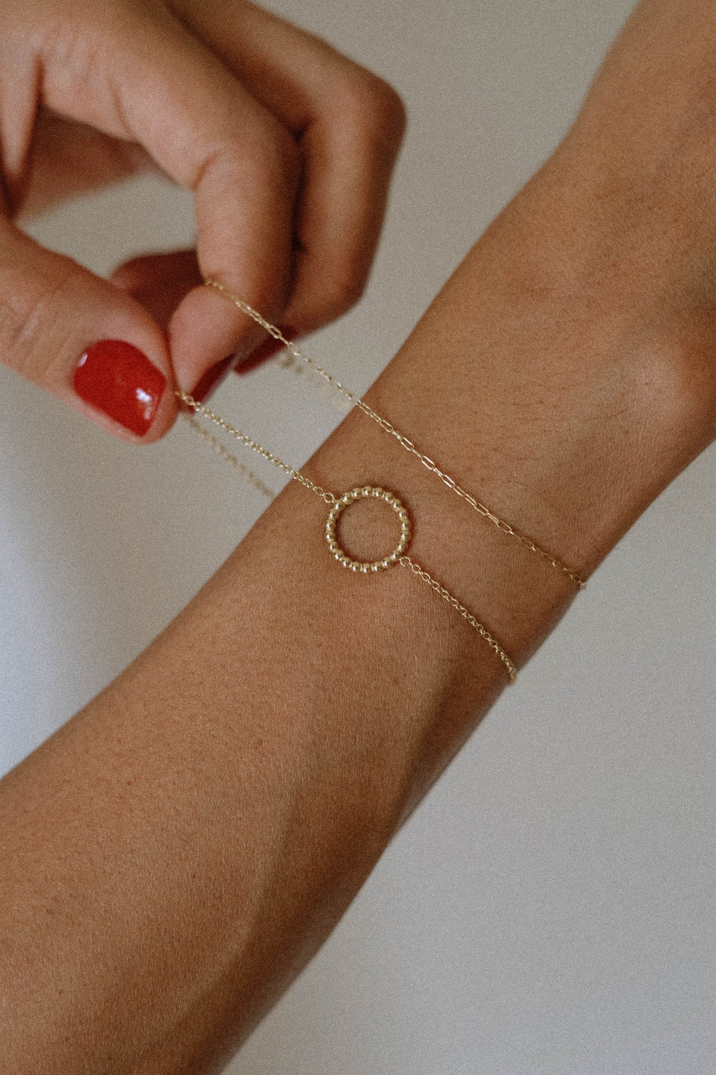 Long Trace Link Bracelet