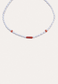 Pearl beaded necklace with Corals - Adriana Chede Jewellery