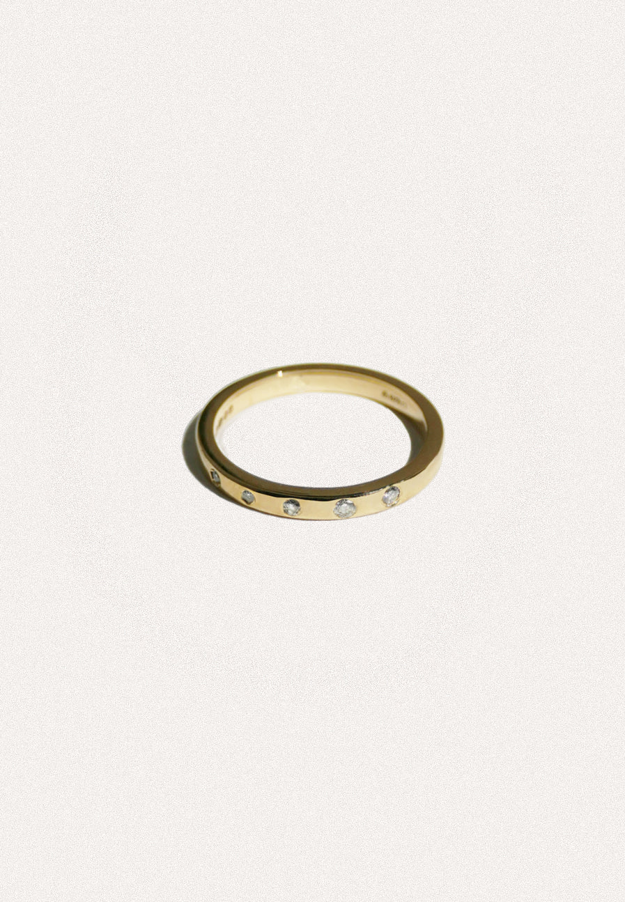 Scattered Diamond Wedding Band - Adriana Chede Jewellery