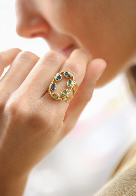 Archipelago Ring with Tourmalines - Adriana Chede Jewellery