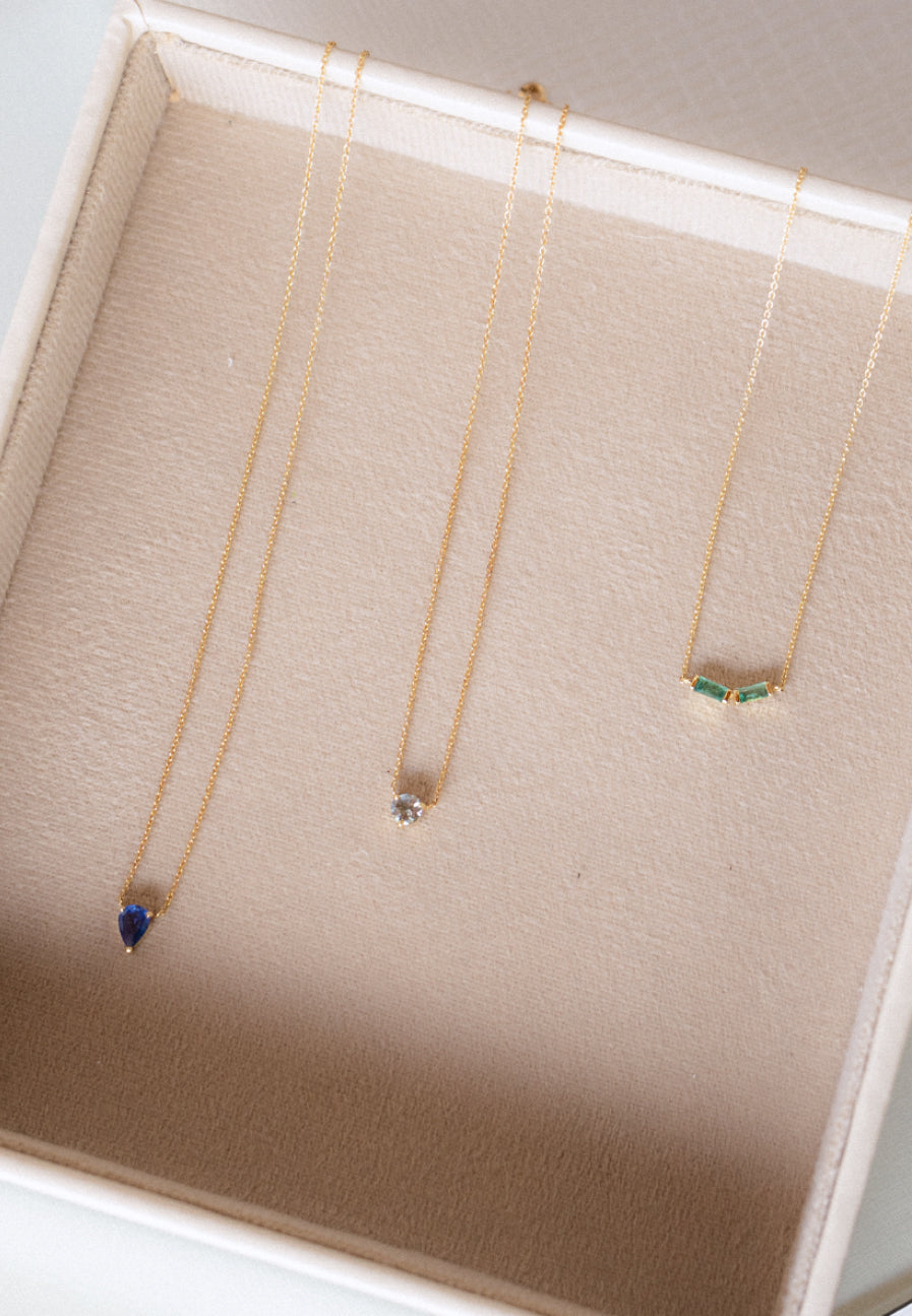 Sapphire Gold Necklace - Adriana Chede Jewellery