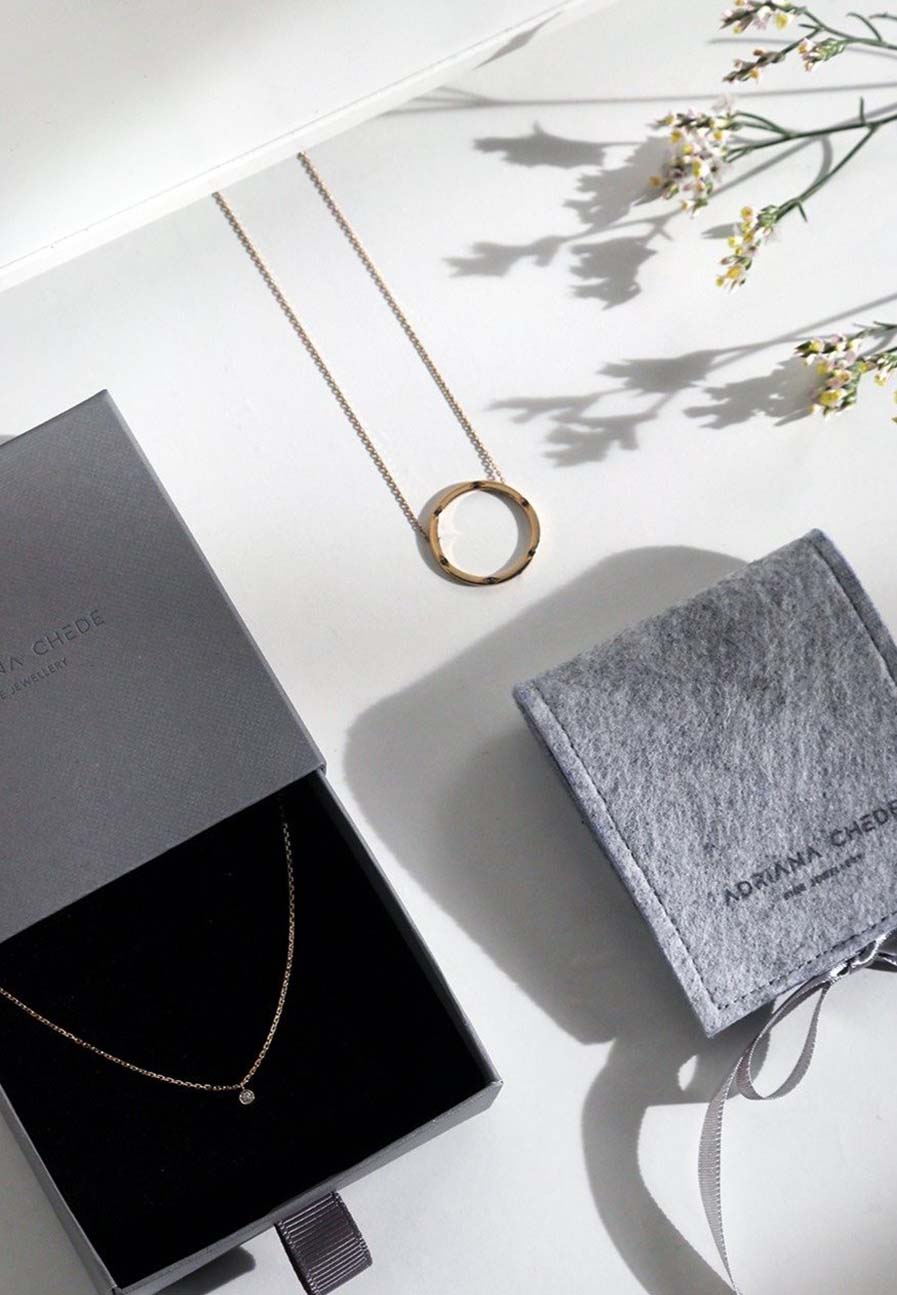 Gift packaging London Adriana Chede Jewellery