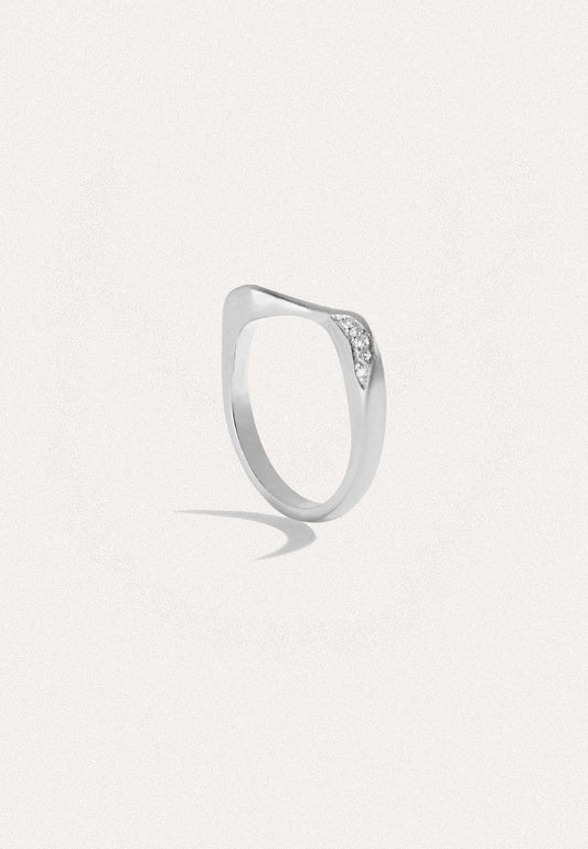 La Seine White Gold Ring - Adriana Chede Jewellery