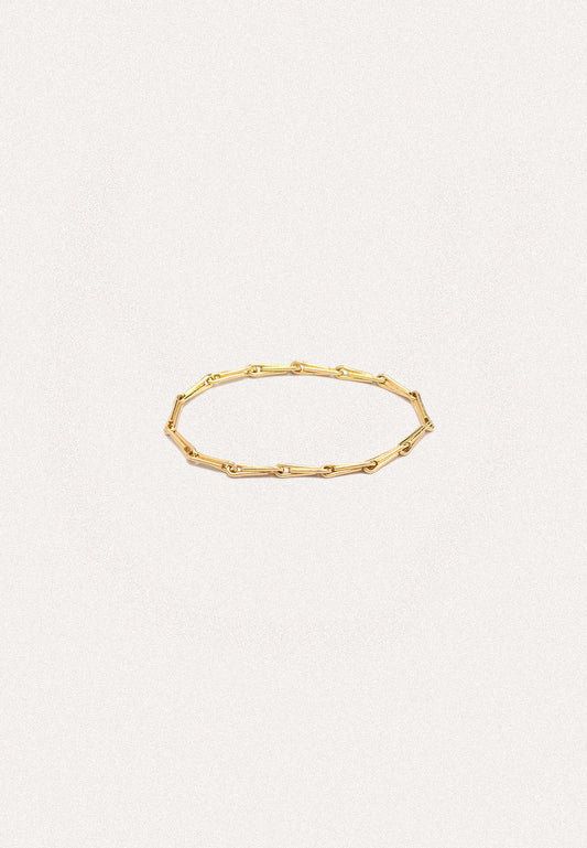 Loa Mini Chain Ring - 18ct Solid Gold Adriana Chede Jewellery London