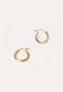 Hollow Yellow Gold Hoops - Adriana Chede Jewellery London