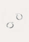 9ct Whoop White Gold Creole Hoops - Adriana Chede Fine Jewellery London