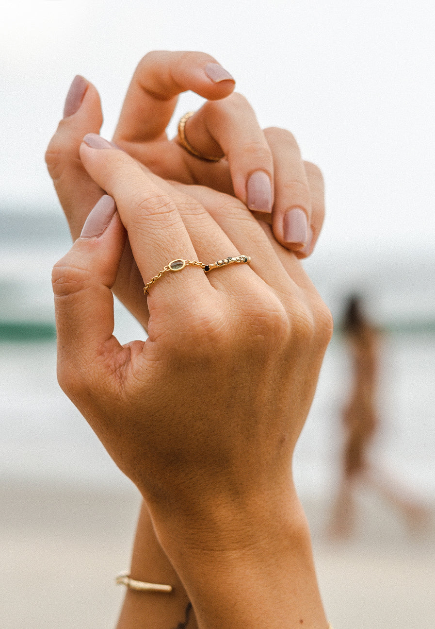 Tourmaline Thin Band - Adriana Chede Jewellery