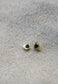 Pear Shape Unique Green Tourmaline Studs - Adriana Chede Jewellery